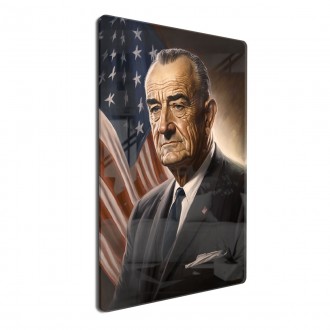 Acrylic glass US President Lyndon B
