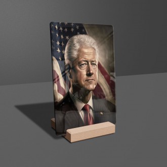 Acrylic glass US President Bill Clinton