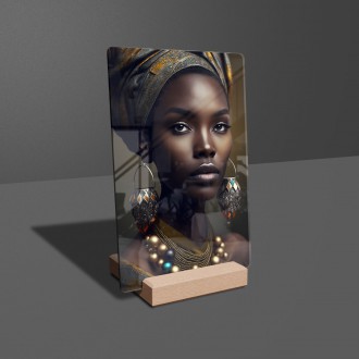 Acrylic glass African girl 1