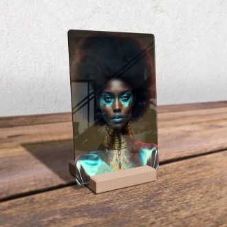 Acrylic glass African Fashion 4