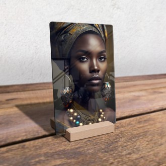 Acrylic glass African girl 1