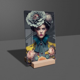 Acrylic glass Fashion - flower hat 2