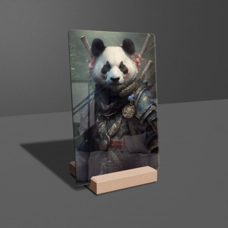 Acrylic glass Panda warrior