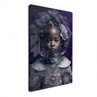 Acrylic glass Fantasy space young girl