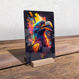 Acrylic glass Eagle in colors
