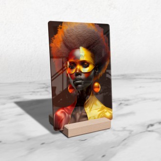 Acrylic glass African Fashion 6