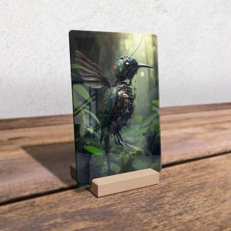 Acrylic glass A cybernetic hummingbird