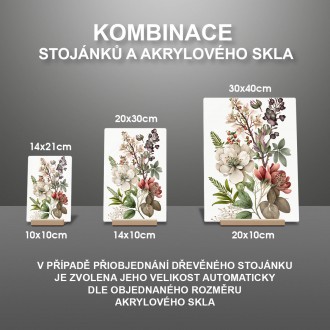 Acrylic glass Flower herbarium 3