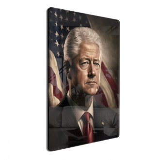 Acrylic glass US President Bill Clinton