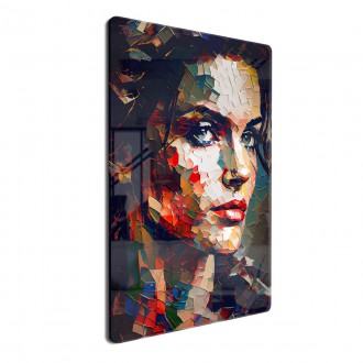 Acrylic glass Modern art - colorful mosaic