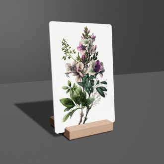 Acrylic glass Flower herbarium