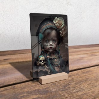 Acrylic glass Horror girl 1