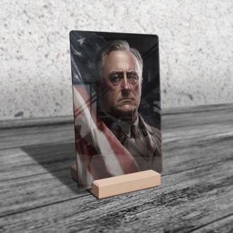 Acrylic glass US President Franklin D