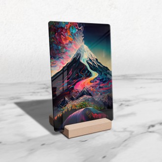 Acrylic glass Abstract mountain landscape