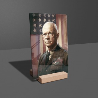 Acrylic glass US President Dwight D