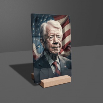 Acrylic glass US President Jimmy Carter