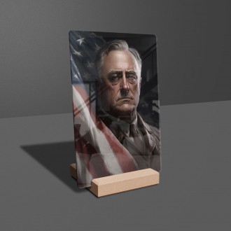 Acrylic glass US President Franklin D