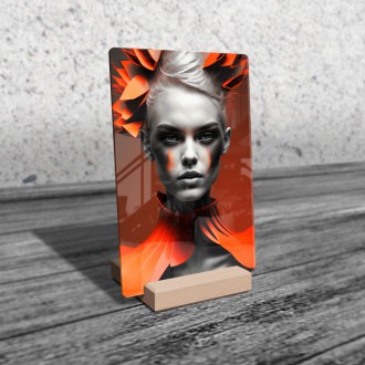 Acrylic glass Abstract fashion model
