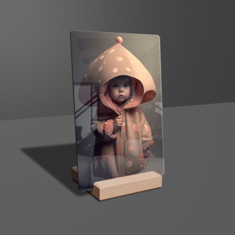 Acrylic glass Fashion - baby mushroom toadstool 1