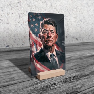 Acrylic glass US President Ronald Regan