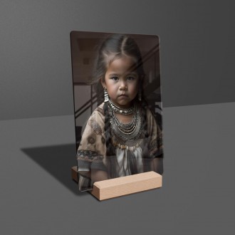 Acrylic glass Native american girl 2