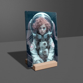 Acrylic glass A space suit