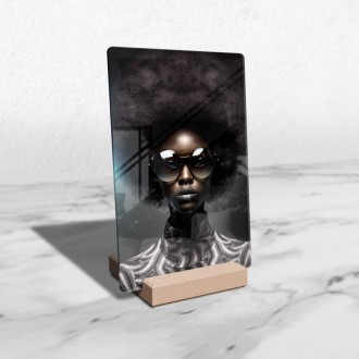 Acrylic glass African Fashion 3