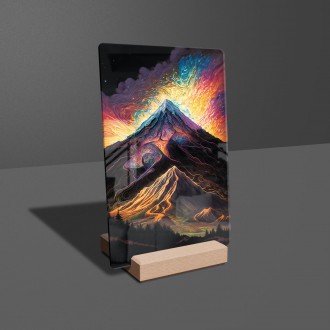 Acrylic glass Abstract mountain