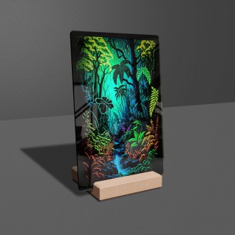 Acrylic glass Magical forest