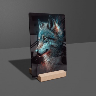 Acrylic glass Wolf