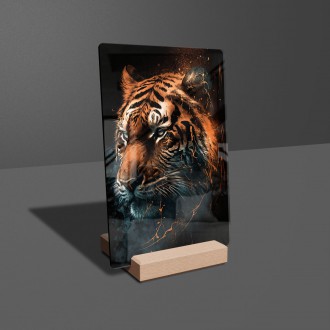 Acrylic glass Tiger head