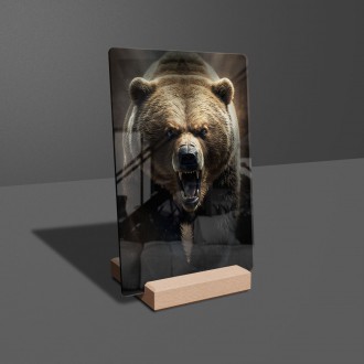 Acrylic glass Terrible grizzly