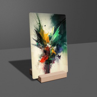 Acrylic glass Modern art - colorful abstraction