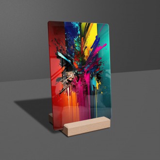 Acrylic glass Modern art - liquid colors
