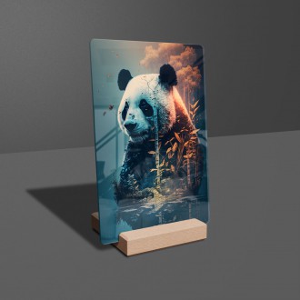 Acrylic glass Panda Spirit