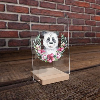 Panda in flowers