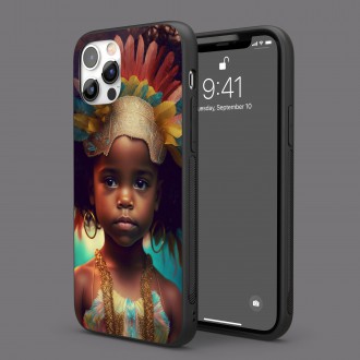 Mobile cover A child in a carnival mask 1