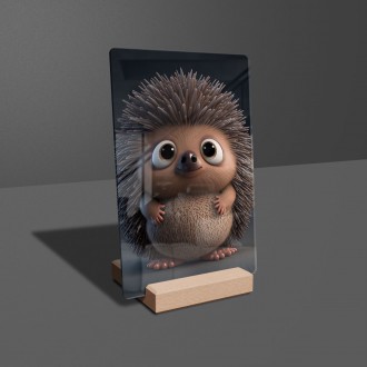 Acrylic glass Animated hedgehog