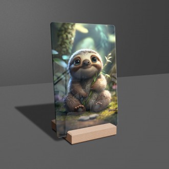 Acrylic glass Cute sloth
