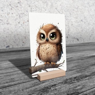 Acrylic glass Little owl