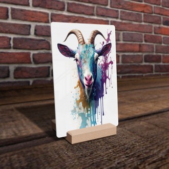 Acrylic glass Graffiti goat