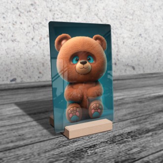 Acrylic glass Animated teddy bear