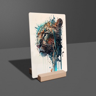 Acrylic glass Graffiti leopard