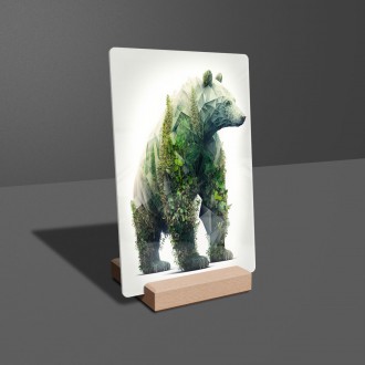 Acrylic glass Natural bear