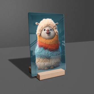 Acrylic glass Rainbow sheep
