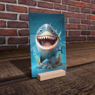Acrylic glass Animated shark