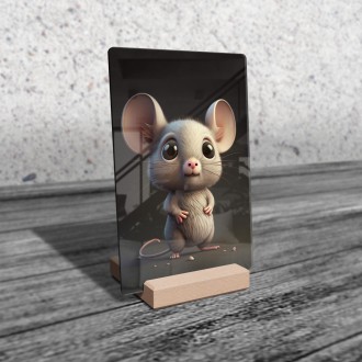 Acrylic glass Cute mouse