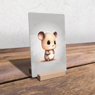 Acrylic glass Little mouse