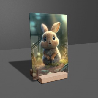 Acrylic glass Animated bunny