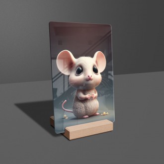 Acrylic glass Animated mouse